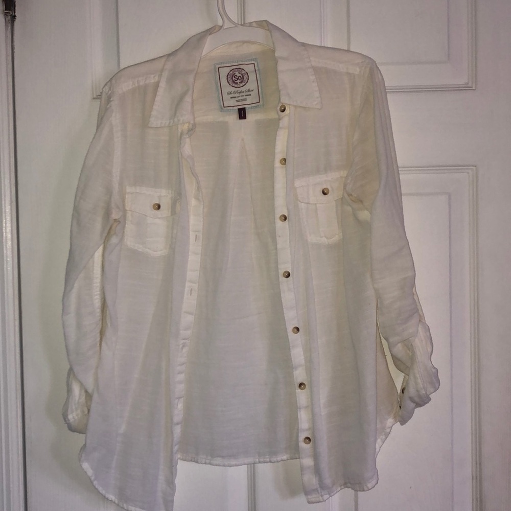 White button down